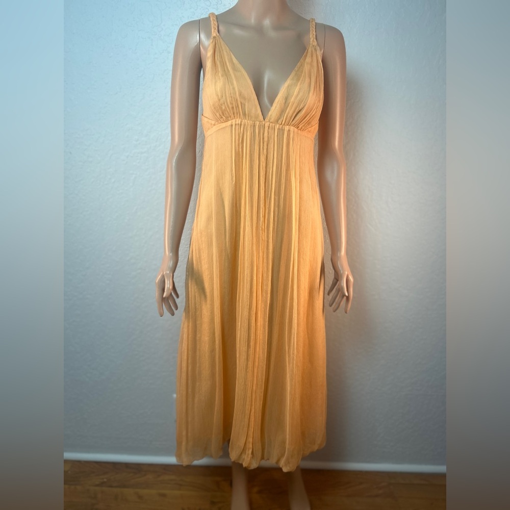 Saja silk Peach Dress size 4